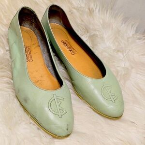 Calvin Klein Cap Toe Crystal Ballet Flats Women's Size 7M